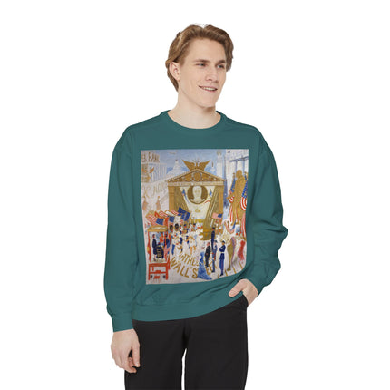 The Cathedrals of Wall Street Unisex Garment-Dyed Sweatshirt