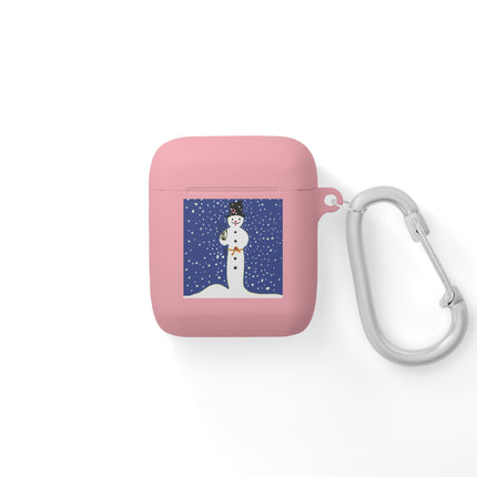 Snowman in Falling Snow AirPods Cover