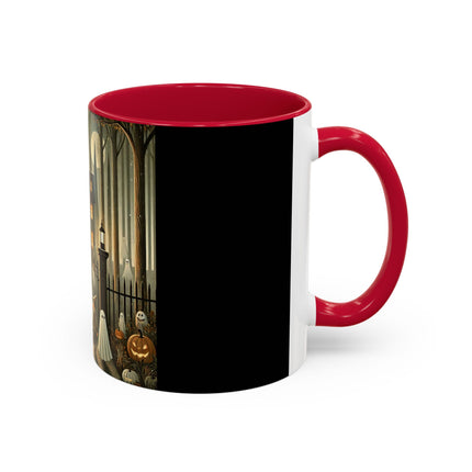 Ghostly Welcome – A Halloween Night Colorful Mugs (11oz, 15oz)