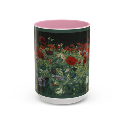 A Study of Poppies for Carnation, Lily, Lily, Rose by John Singer Sargent Colorful Mugs (11oz, 15oz)