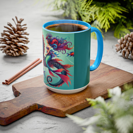 Mermaid & Sea Dragon Mug – Ocean Guardian & Mythic Beauty