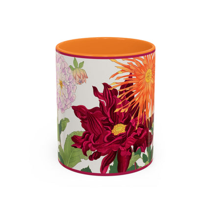 Dahlia Flower by Tanigami Kônan Colorful Mugs (11oz, 15oz)