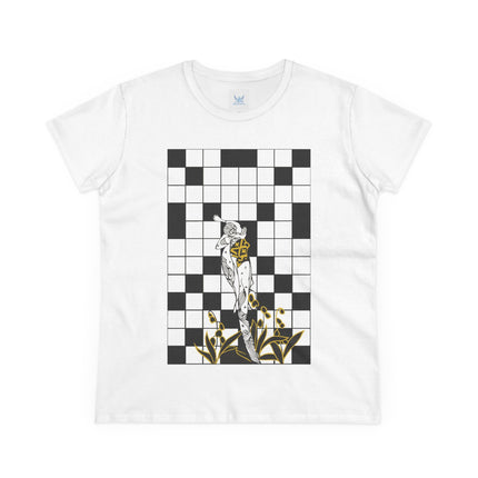 The Crossword Women's Midweight Cotton Tee