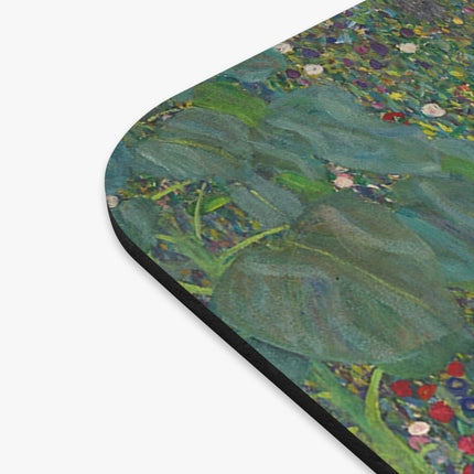 Farm Garden with Sunflowers by Gustav Klimt Mouse Pad (Rectangle)