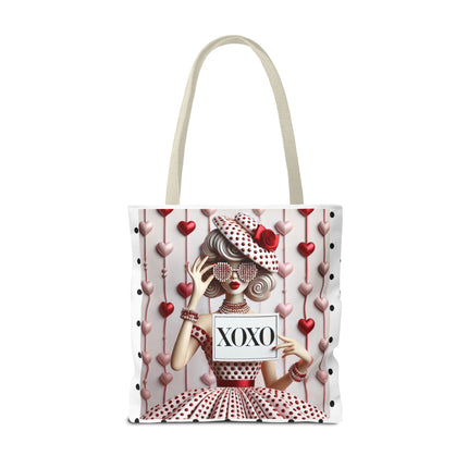 Fashionably Yours, XOXO Tote Bag (AOP)
