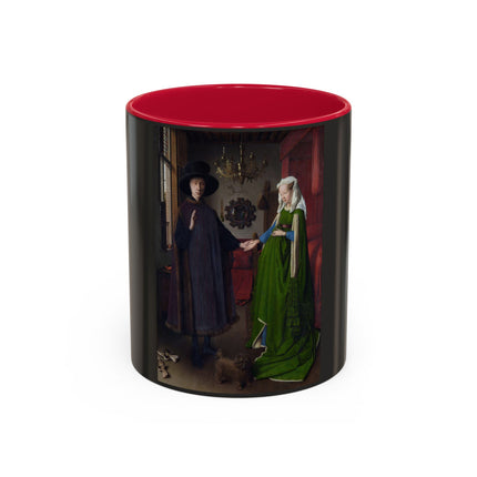 Arnolfini Portrait by Jan Van Eyck Colorful Mugs (11oz, 15oz)