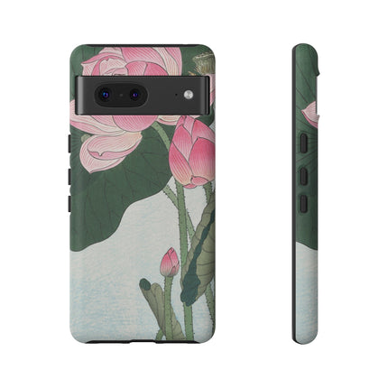 Blooming Lotus Flowers by Ohara Koson Phone Cases