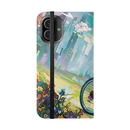 🐸🚵 Cyberpunk Frog Flip Case – High-Tech Adventure & Neon Velocity