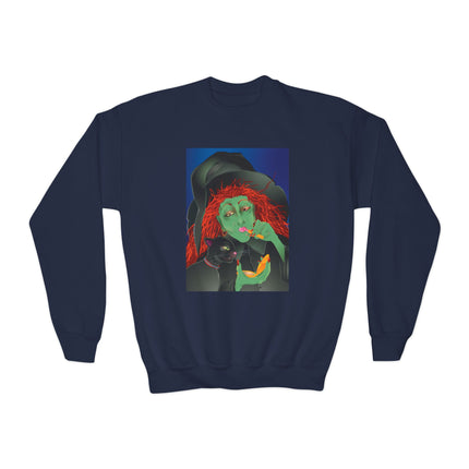 Mirror, Mirror A Witch's Touch Youth Crewneck Sweatshirt