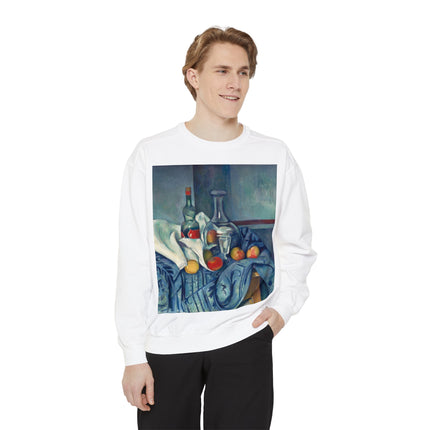 The Peppermint Bottle by Paul Cézanne Unisex Garment-Dyed Sweatshirt