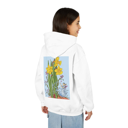Daffodil Fairy Youth Hooded Sweatshirt – Spring Magic & Timeless Charm