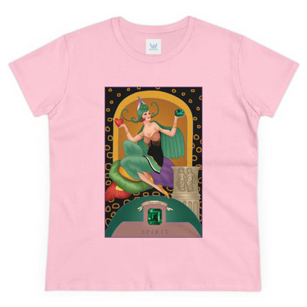 May & Emerald (from the Gem Series) by Sofia Chiostri Women's Midweight Cotton Tee