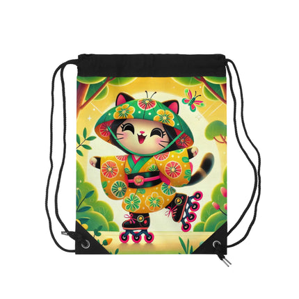 Firefly Dance on Wheels Drawstring Bag