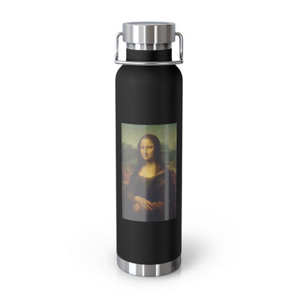 Mona Lisa by Leonardo da Vinci Copper Vacuum Insulated Bottle, 22oz