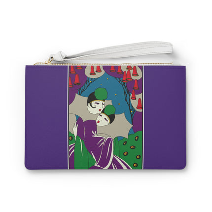 Two Pierrots Clutch Bag