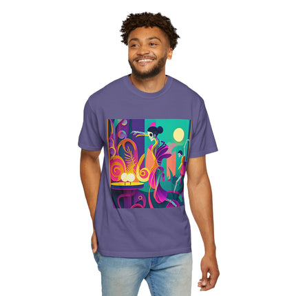 Dance of the Skeleton Ballerinas Unisex Garment-Dyed T-shirt