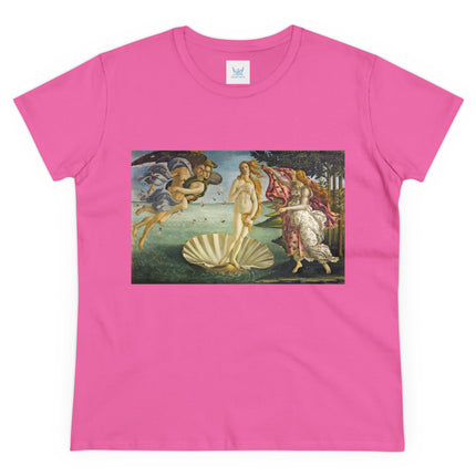 Birth of Venus by Sandro Botticelli Women's Midweight Cotton Tee
