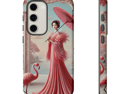 Petals, Porcelain, and Flamingos Phone Cases