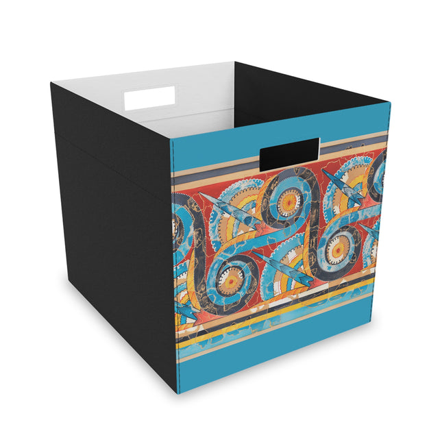 Reproduction of S-Spiral Frieze by Emile Gilliéron Felt Storage Box