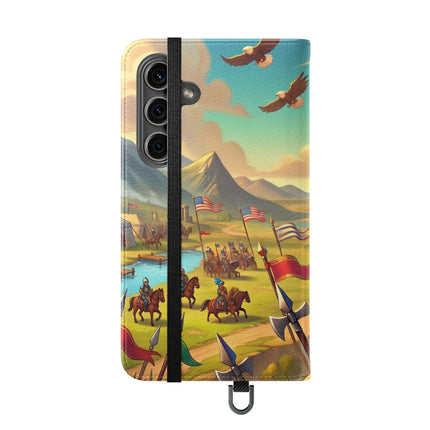🦅⚔️ Watchful Guardian Flip Case – Courage, Leadership & Noble Adventure