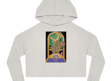 October & Opal, Tourmaline (from the Gem Series) by Sofia Chiostri Women’s Cropped Hooded Sweatshirt