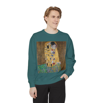 The Kiss by Gustav Klimt Unisex Garment-Dyed Sweatshirt