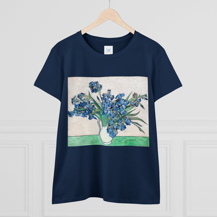 Irises by Van Gogh Women's Midweight Cotton Tee