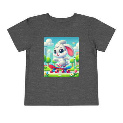 Skateboard Bunny Adventure Toddler Short Sleeve Tee