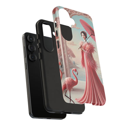 Petals, Porcelain, and Flamingos Phone Cases