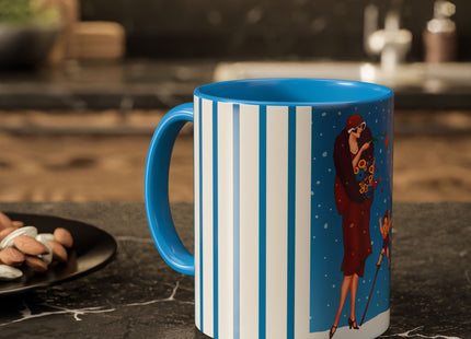 Snowfall & Couture Colorful Mugs (11oz, 15oz)