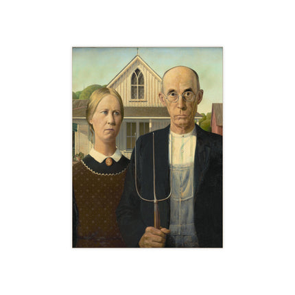 American Gothic by Grant Wood Ceramic Tile