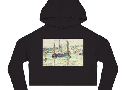 Le Trieux Paul Signac Women’s Cropped Hooded Sweatshirt