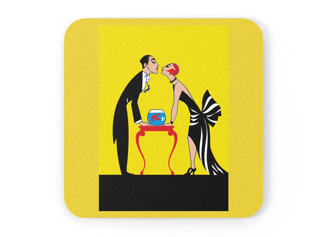 A Moment of Elegance Cork Back Coaster