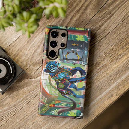 Cyber Panther's Hunt Phone Cases