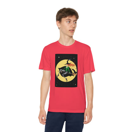 A Witch’s Moonlit Flight Youth Competitor Tee