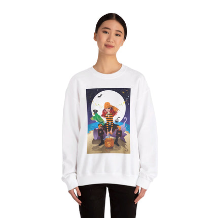 Moonlit Pirate Halloween Unisex Heavy Blend™ Crewneck Sweatshirt
