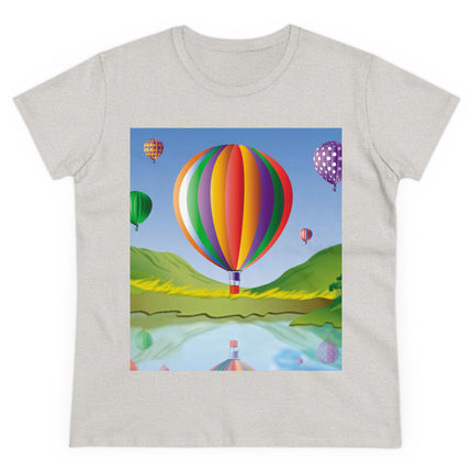 Colorful Heights Women's Midweight Cotton Tee