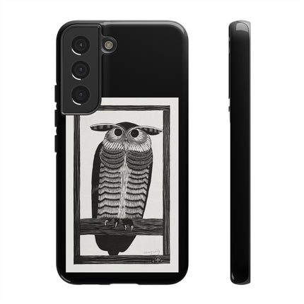 Horned Owl by Samuel Jessurun de Mesquita Phone Cases