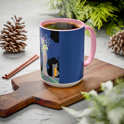 Butterfly Enchantress Colorful Mugs – Ethereal Art Deco Magic & Transformation