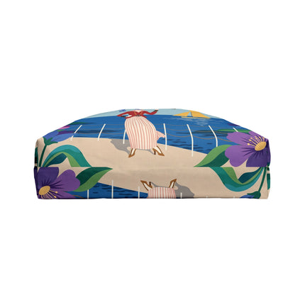 🌊🔭 The Lady Of The Seaside Lookout Weekender Tote Bag – Art Deco Nautical Adventure