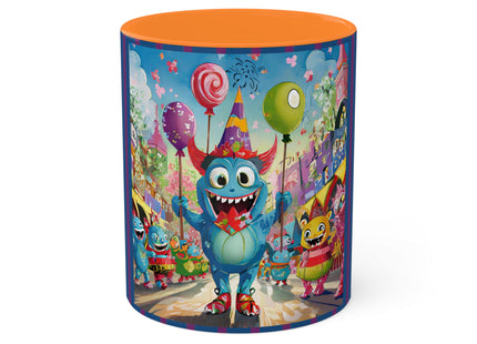 Monster Parade Madness Colorful Mugs, 11oz