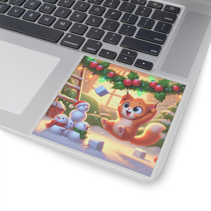 Naughty or Nice Kitten Kiss-Cut Stickers (4 Sizes)