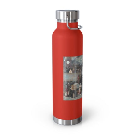 A Bar at the Folies-Bergère by Edouard Manet Copper Vacuum Insulated Bottle, 22oz