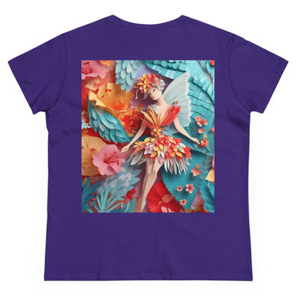 Hibiscus Fairy Women's Midweight Cotton Tee