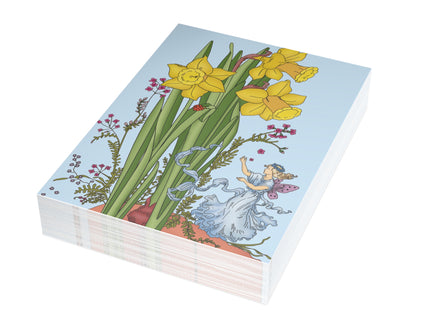 Daffodil Fairy Postcards (envelopes included) - Bundles of 10, 30, 50 Pieces