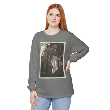L’écran by Fernand Siméon Garment-dyed Long Sleeve T-Shirt