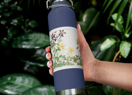 Aquilegia Flower by Tanigami Kônan Copper Vacuum Insulated Bottle, 22oz
