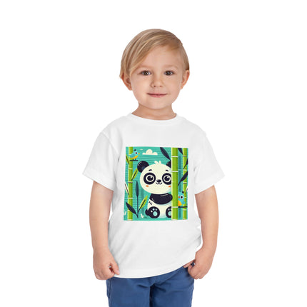 Bamboo Panda Friends Toddler Short Sleeve Tee