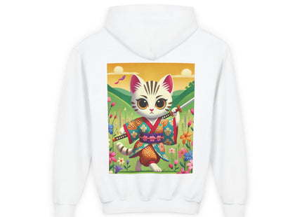 Samurai Kitten Youth Heavy Blend Hooded Sweatshirt