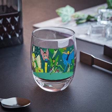 Enchanting Fairies of A Midsummer Night's Dream Whiskey Glass